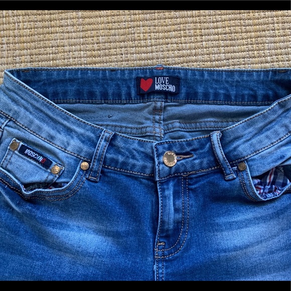 LOVE MOSCHINO Jeans Pants Cheap + Chic SZ 28 - Picture 8 of 12